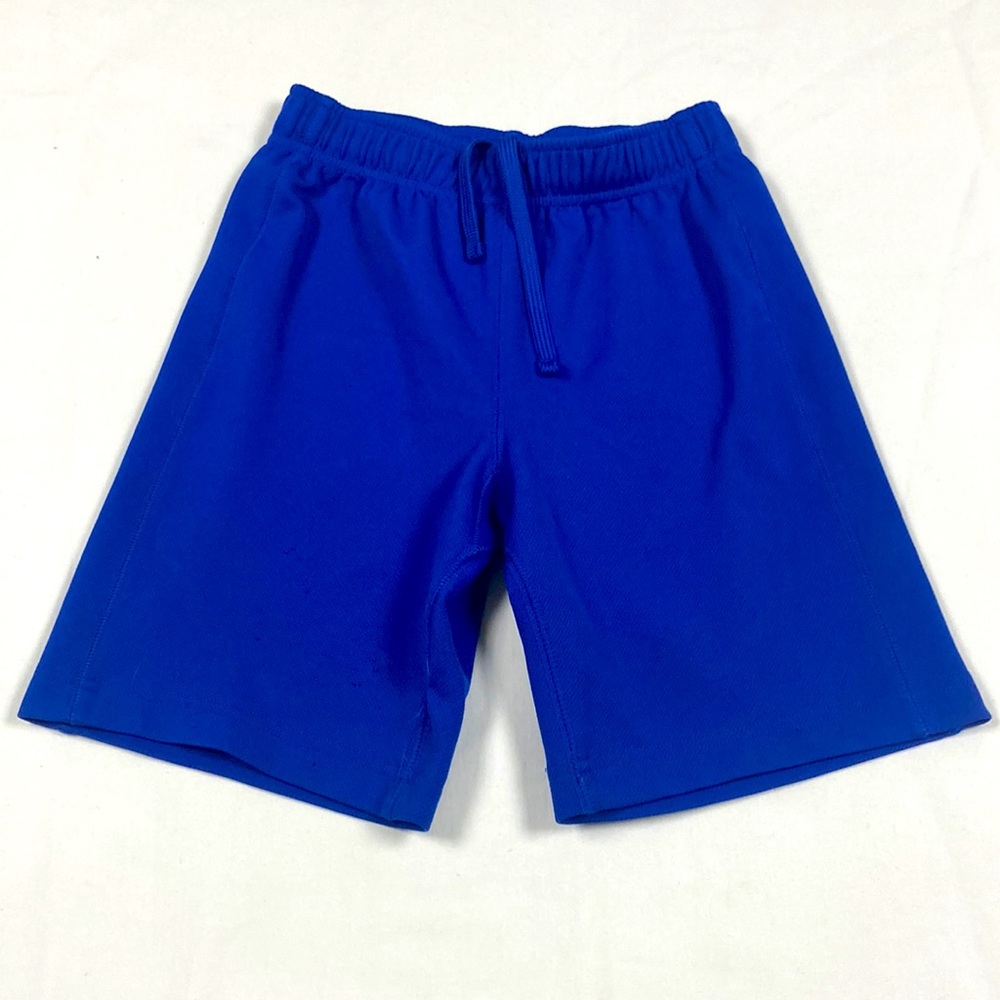 Lands’ End boys dark blue athletic shorts with a drawstring size small (8)